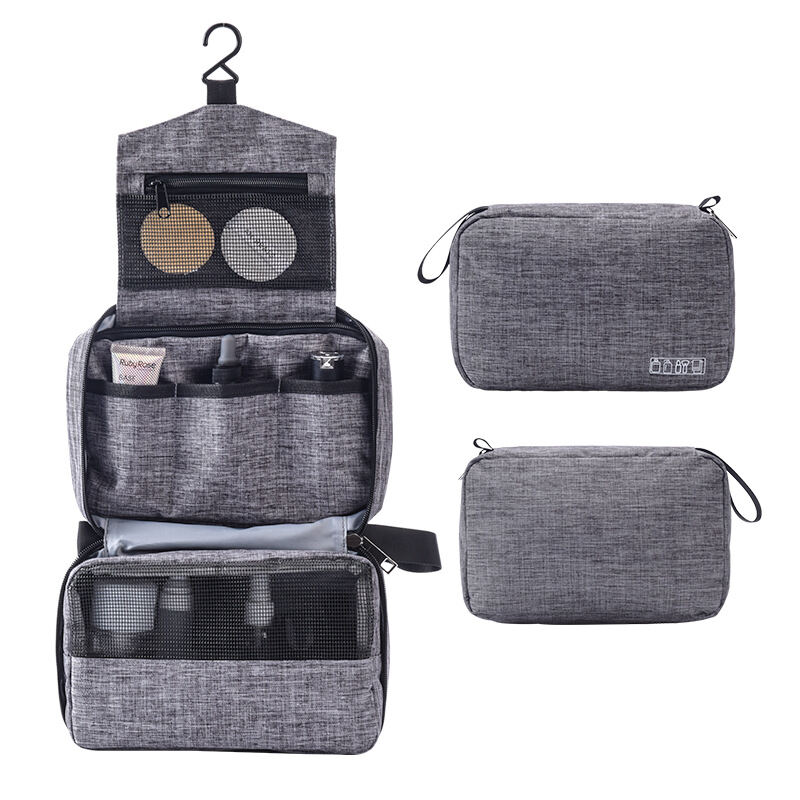 Homy Toiletry Bag Foldable Wash Bag Multi-function Cosmetic Hanging Travel Bags for Men Women Large Capacity Portable Makeup Organiser Storage Pouch Bags