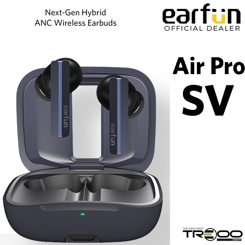 Earfun Air Pro SV IPX5 Water Resistant True Wireless Bluetooth 5.2 Noise-Cancelling In-Ear Earphone with Microphone