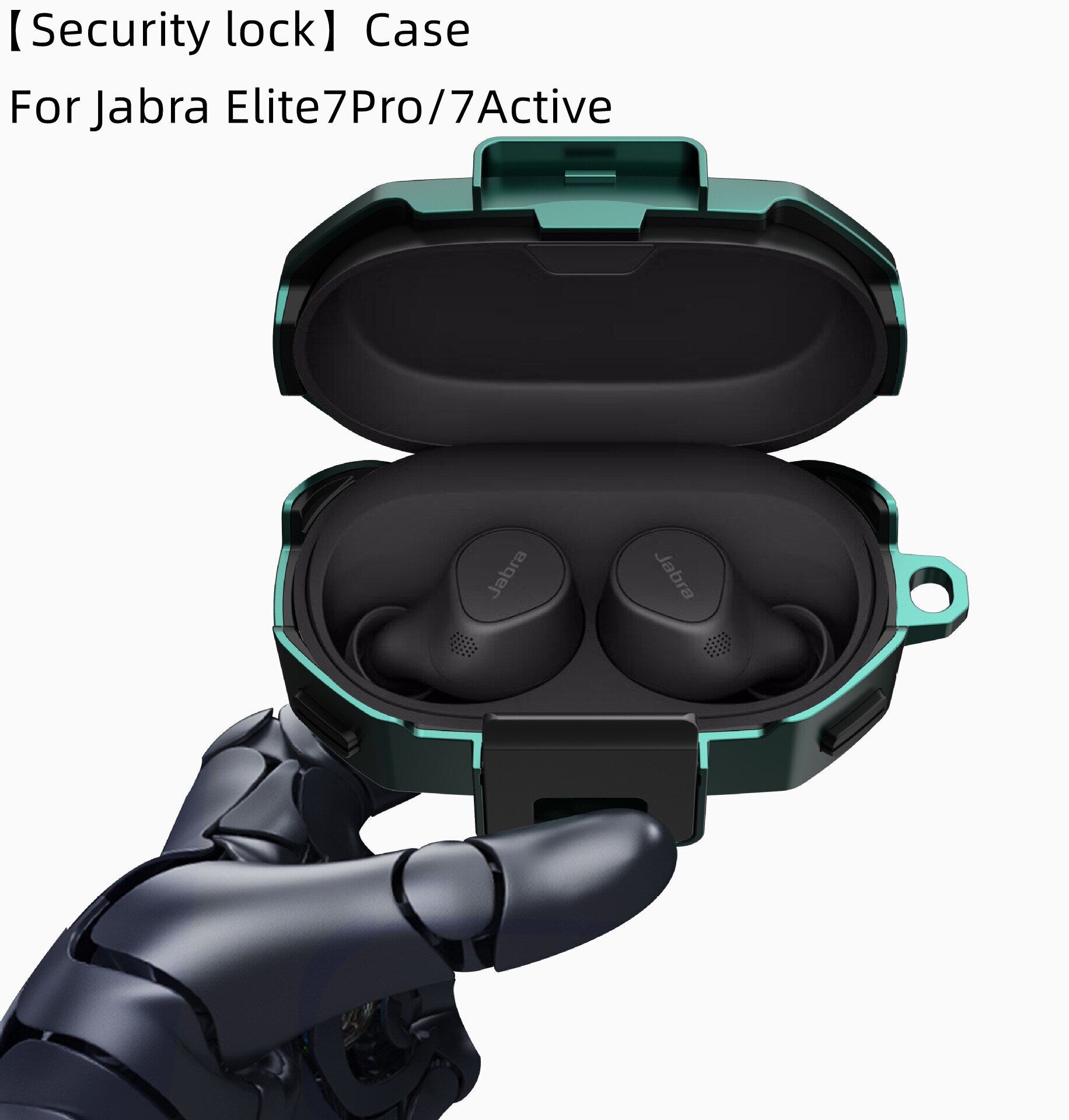 Armor Case Cover For Ja bra Elite 7 Pro/Elite 7Active Security Lock With keychian Hard Shell Luxury Case For Ja bra Elite7 Pro