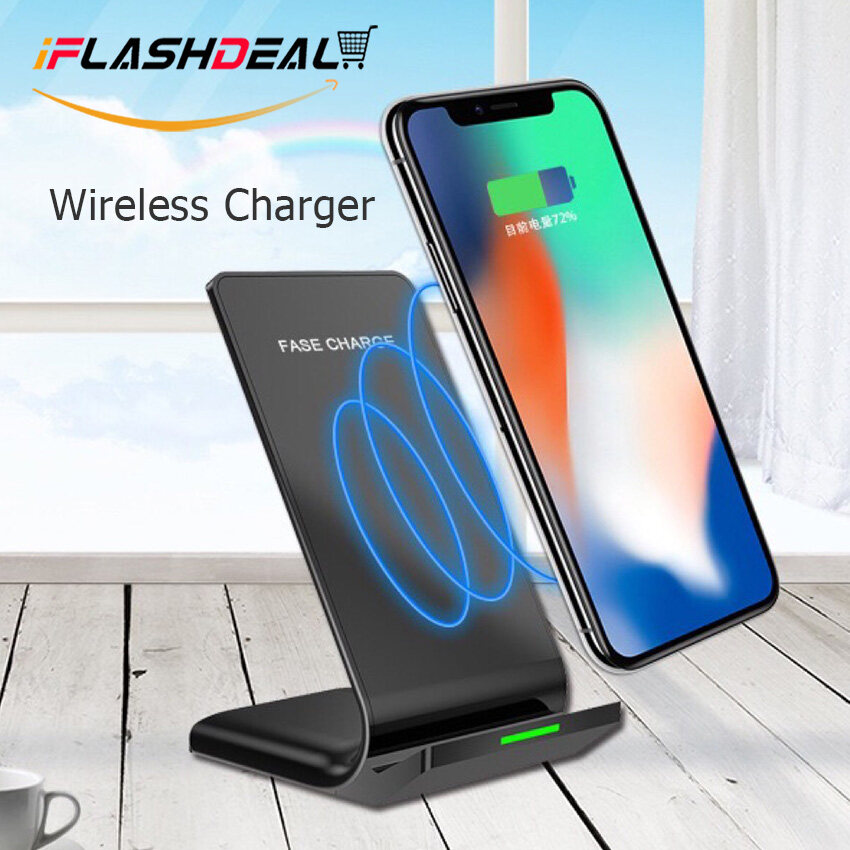 iFlashDeal Wireless Chargers Universal Mobile Phone Charging Accessories Fast Charging Stand Fasts Quick Charge 10W Wire less Adapter Compatible for iPhone HUAWEI SUMSUNG XIAOMI