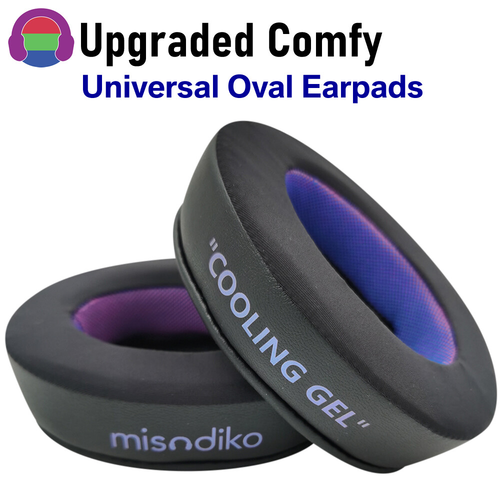 misodiko [Upgraded Comfy] Headphones Ear Pads Cushions Replacement for ATH -M50x -M50xBT -MSR7 -M40x -M30x, Arctis 3/ 5/ 7/ Pro, HyperX Cloud Stinger Alpha Flight, SRH440 SRH840 SRH1440 SRH1840, Krake