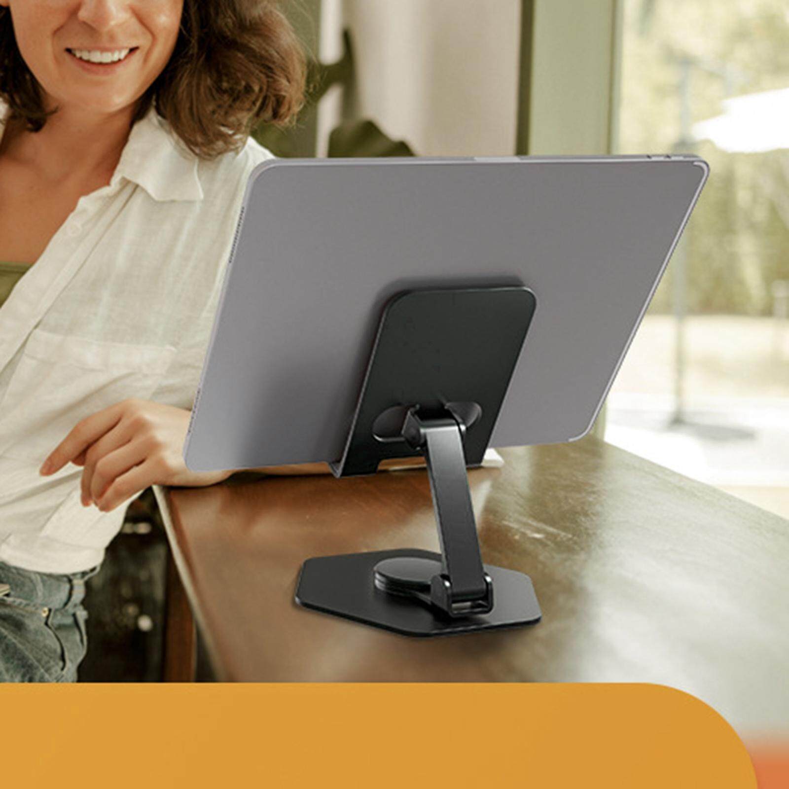 milageto Phone Tablet Stand Holder 360° Rotation Base Phone Mount Stable Foldable