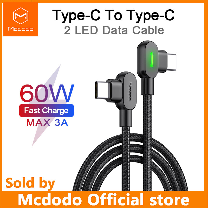 Mcdodo USB C to USB C Cable 60W Type C Fast Charge Charging PD USB Type C Cable for for Huawei/Samsung/Xiaomi MacBook cable